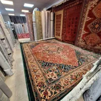 فرش ۹ متری پتینه سبز گرانمایه ۷۰۰ شانه نگارین جان|فرش|مشهد, امیر|دیوار