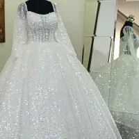 لباس عروس یقه قایقی عربی|لباس|کرج, کوی زنبق|دیوار