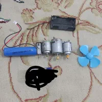 باتری 2200 میلی آمپر و آرمیچر و رباط ماشین و پره