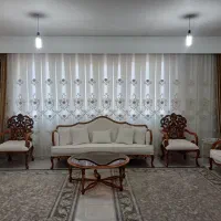 پرده حریر خامه دوزی شده