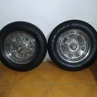 4عدد رینگ لاستیک کالسکه ای درحد لاستیک 90درصد|قطعات یدکی و لوازم جانبی|اراک, |دیوار