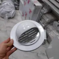 دریچه گرد کولر نما pvc آلومینیومی برای کانال سازی|مصالح و تجهیزات ساختمان|تهران, دستغیب|دیوار