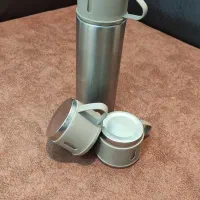 فلاسک استیل سه لیوانه. بدون کارکرد