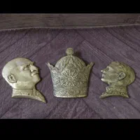 تندیس برنز شاه و تاج پهلوی