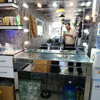 آینه و کنسول چراغ دار