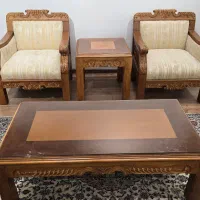 مبل نئو کلاسیک چوب گردو و ناهارخوری ساده تمام گردو|مبلمان خانگی و میز عسلی|تهران, ونک|دیوار