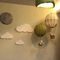 بالن لوستری فانتزی و جذاب برای اتاق کودک|لوستر و چراغ آویز|یزد, |دیوار