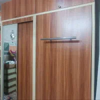 تخت کم جا یکنفره به همراه کمد و میز کامپیوتر