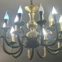 فروش لوستر برنجی با آب طلا