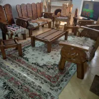 ست کامل مبلمان شامل مبل ۷نفره با میزجلو وعسلی|مبلمان خانگی و میز عسلی|ورامین, شهرک فجر|دیوار