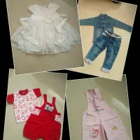 لباس دخترانه در حد نو|کفش و لباس بچه|فسا, |دیوار