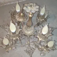 لوستر برنز 8 لامپ|لوستر و چراغ آویز|ملایر, |دیوار