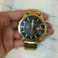 ساعت دیزل مردانه طلایی.