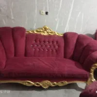 فروش فوری سرویس مبل راحتی سلطنتی طلایی حراج|مبلمان خانگی و میز عسلی|سراوان, |دیوار