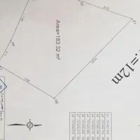 فروش زمین ۱۸۳ متری