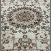 فرش گل برجسته طرح خشتی ترنجی