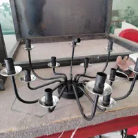 لوسترهای چوب و فلز مناسب تولیدکننده هاو فروشنده ها|لوستر و چراغ آویز|کرج, شهرک اوج|دیوار
