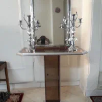 آینه وشمعدان سالم ودرحد نو