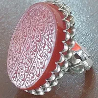 انگشتر خطی کار دست آیه و من یتق الله