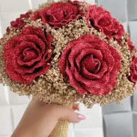 سینی حنا دسته گل گیفت|صنایع دستی و سایر لوازم تزئینی|شیراز, کوزه گری|دیوار