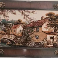 سلام تابلو فرش در حد نو طرح منظره