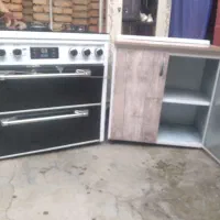 اجاق گاز و کابینت زیر سماور