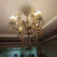 لوستر 4شاخ برنجی اصل