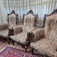 فروش مبل سلطنتی لوکس ۸ نفره در حد نو|مبلمان خانگی و میز عسلی|ابهر, |دیوار