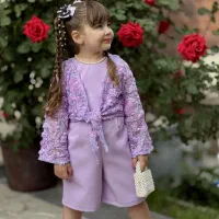تاپ شلوار سرهمی تابستانه بچگانه دخترانه