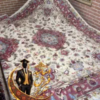 فرش جفت۶متر کریمی۳۰رج‌آذرشهر (اقساط‌بدون‌بهره)