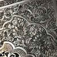 سینی نقره قدیمی قلم استاد فروش صرفا حضوری|کلکسیون اشیاء عتیقه|تهران, مجیدیه|دیوار