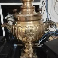 س عدد سماورزغالی قدیمی ویک عددسینی مسی قدیمی