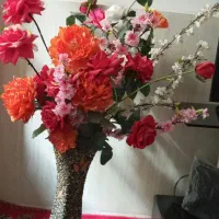 گلهای رومیزی و گلدان کنار سالنی|صنایع دستی و سایر لوازم تزئینی|تبریز, |دیوار