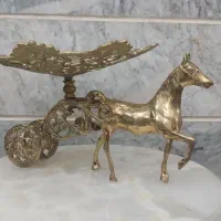 شیرینی و شکلات خوری برنجی مجسمه اسب