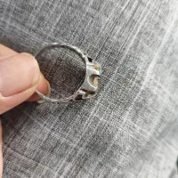 انگشترمردانه نقره نگین فیروزه ای سایز6|جواهرات|مبارکه, |دیوار