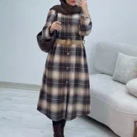 پالتو پشمی با کمربند|لباس|سنندج, |دیوار