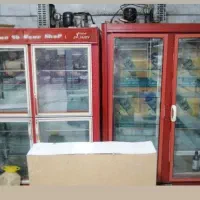 یخچال ویترینی سوپرمارکت و ترازو دیجیتال