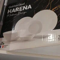 سرویس 26 تکه هارنا گلدن اپال سفید مینیمال|ظروف سرو و پذیرایی|تهران, شهران شمالی|دیوار