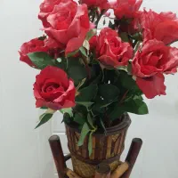 ۲۰شاخه گل رز قرمز شاخه ایی ۳۰ تومان|گل مصنوعی|رشت, عینک|دیوار