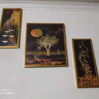 تابلو طلاکوب زیبا سه تیکه