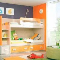 تخت خواب دوطبقه دونفره مدل HB968|تخت و سرویس خواب|اصفهان, باغ فدک|دیوار