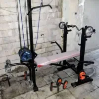 دستگاه بدنسازی خانگی تاشو باشگاه کامل وزنه دمبل