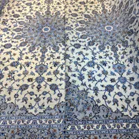 فرش دستباف جفت ۹ متری کاشان کرم دستبافت