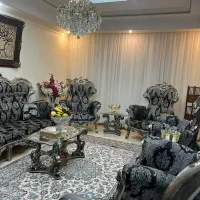 مبل استیل به همراه دو عسلی و میز جلو مبل|مبلمان خانگی و میز عسلی|تهران, تهران‌نو|دیوار