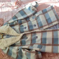 پالتو فوتر آبی آسمانی نسکافه ای