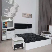 چوب برگ/سرویس خواب عروس/تخت/سرویس چوب/دراور|تخت و سرویس خواب|مشهد, فرهنگیان (شهرک غرب)|دیوار