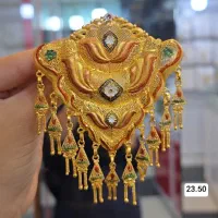 سنجاق سینه نقره ابکاری طلا24|جواهرات|کرمانشاه, |دیوار