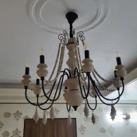 لوستر ۸ شاخه مدل روستیک|لوستر و چراغ آویز|تهران, خزانه|دیوار
