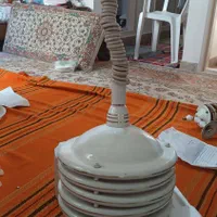فروش لوستر آهنی سفید و لوستر کوچک دیواری|لوستر و چراغ آویز|تهران, بریانک|دیوار