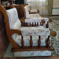 مبل خراطی تمام چوب هفت نفره